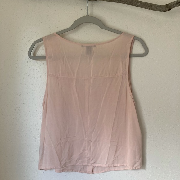 Forever 21 Blush Pink Cropped Tank Top Blouse M - Picture 4 of 5